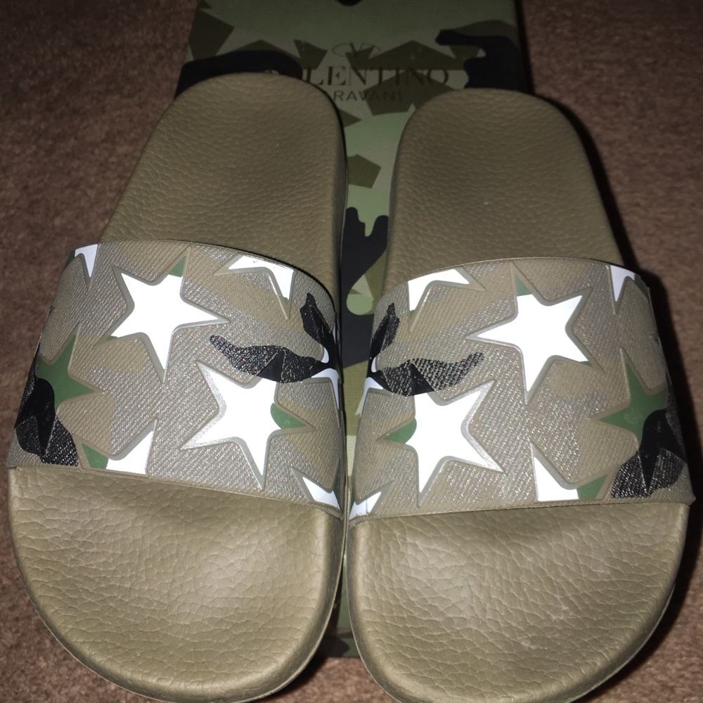 Valentino camouflage slides